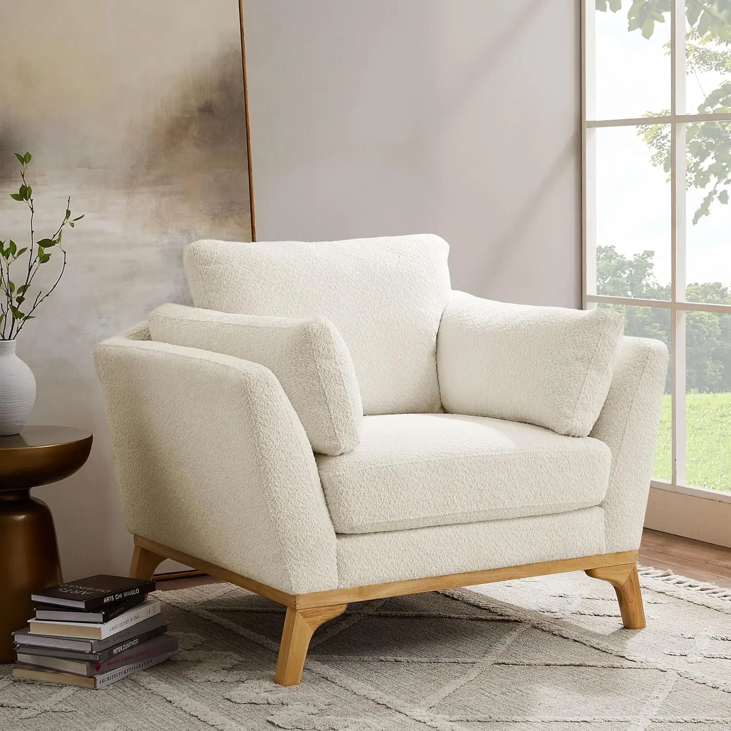 Large-Sized Carmel or Cream Accent Chairs