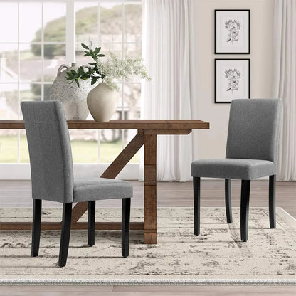 Set of 4 Gray Dining Chairs