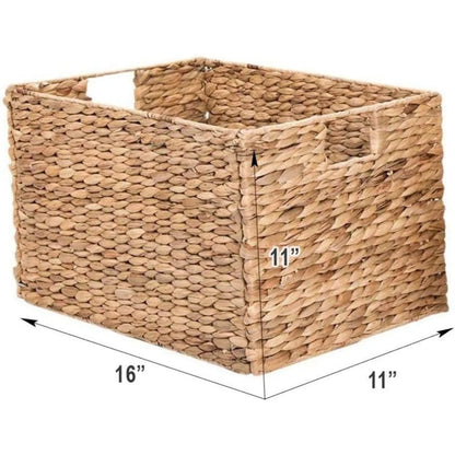8 Pack Hyacinth Wicker Baskets