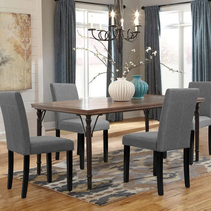 Set of 4 Gray Dining Chairs