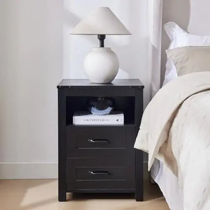 Set of 2-Farmhouse Side Table/Nightstand