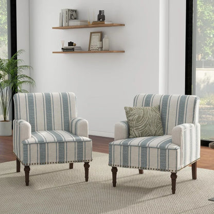 Stripe Accent Chairs