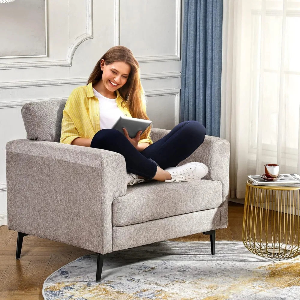 Linen Oversized Accent Chairs