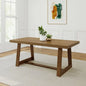 72" Farmhouse Solid Oak Dining Table