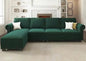 L-Shaped Sectional Sofa-Washable Covers