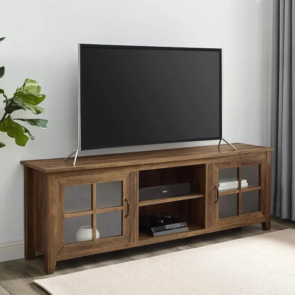 70"-2 Glass Door TV Stand