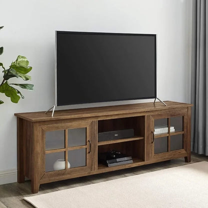 70"-2 Glass Door TV Stand