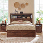 4-Drawer Queen Farmhouse Bed Frames