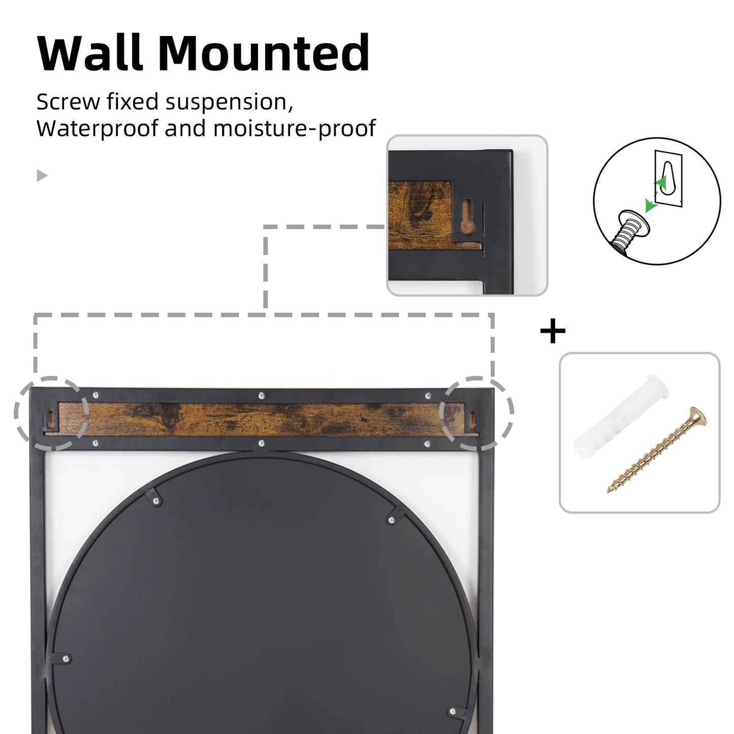 24.8x29.9" Wall Mirror