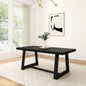 72" Farmhouse Solid Oak Dining Table