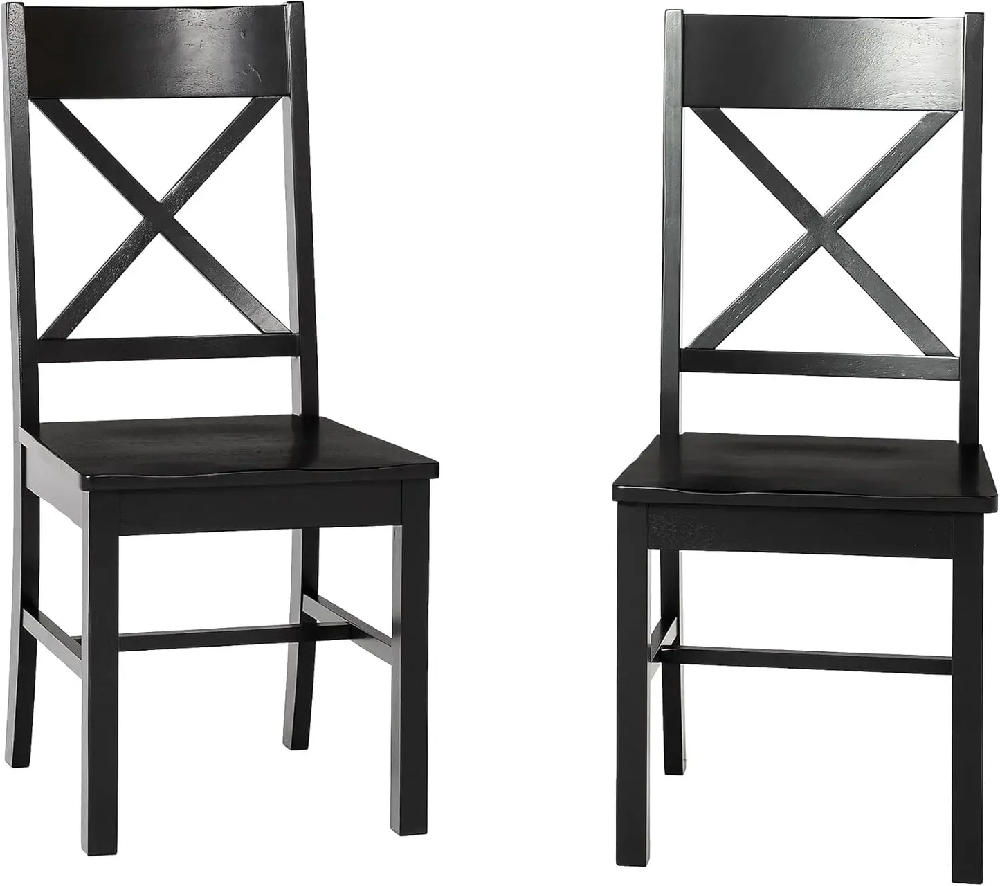 Set of 2 Farmhouse Wood Kitchen Chairs