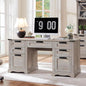 60" Farmhouse Executive Desk with Drawers