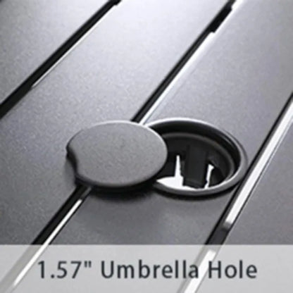 39" High Outdoor Bistro Table with Umbrella Hole