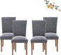 Set of 4, Upholstered Dining Chairs in 6 Colors