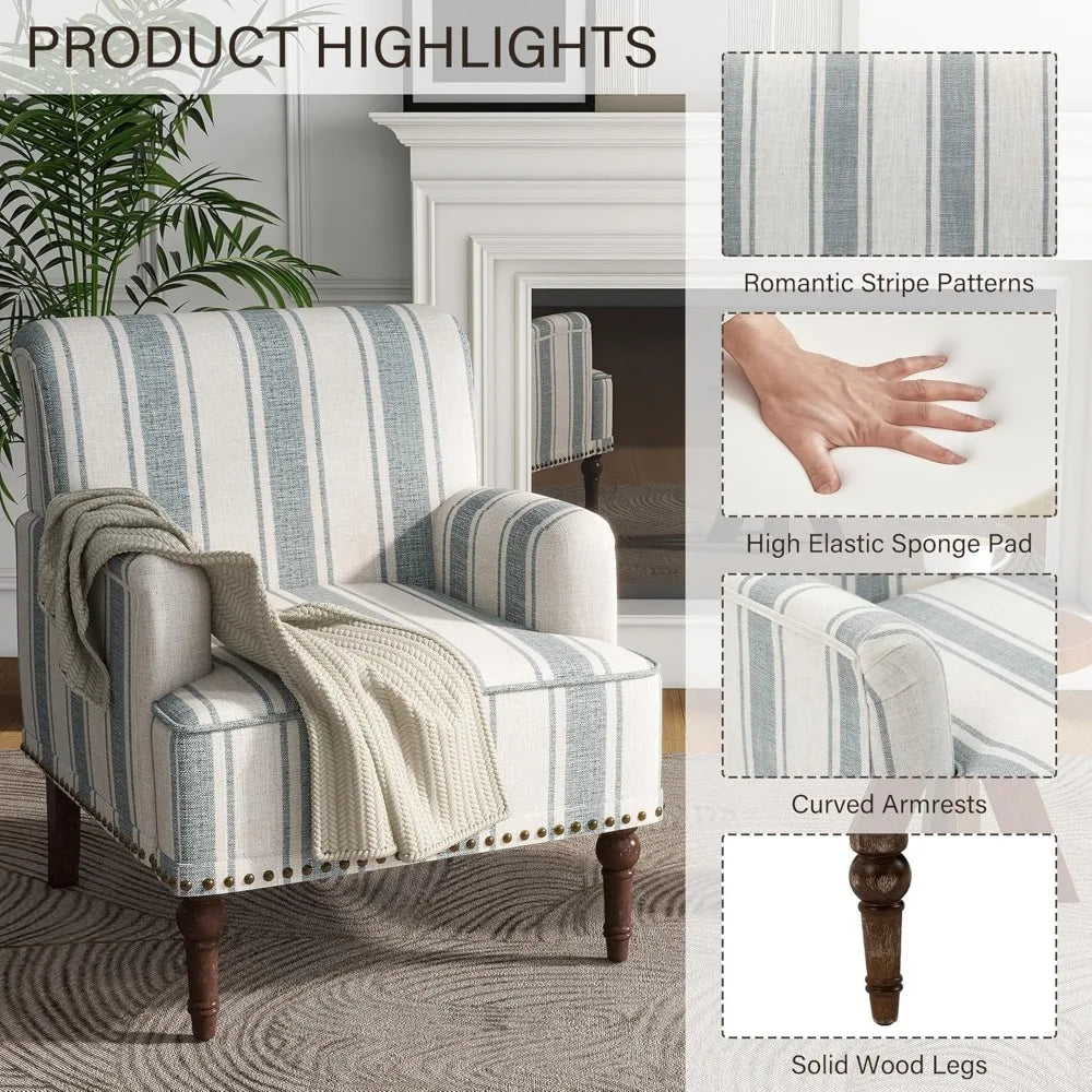 Stripe Accent Chairs