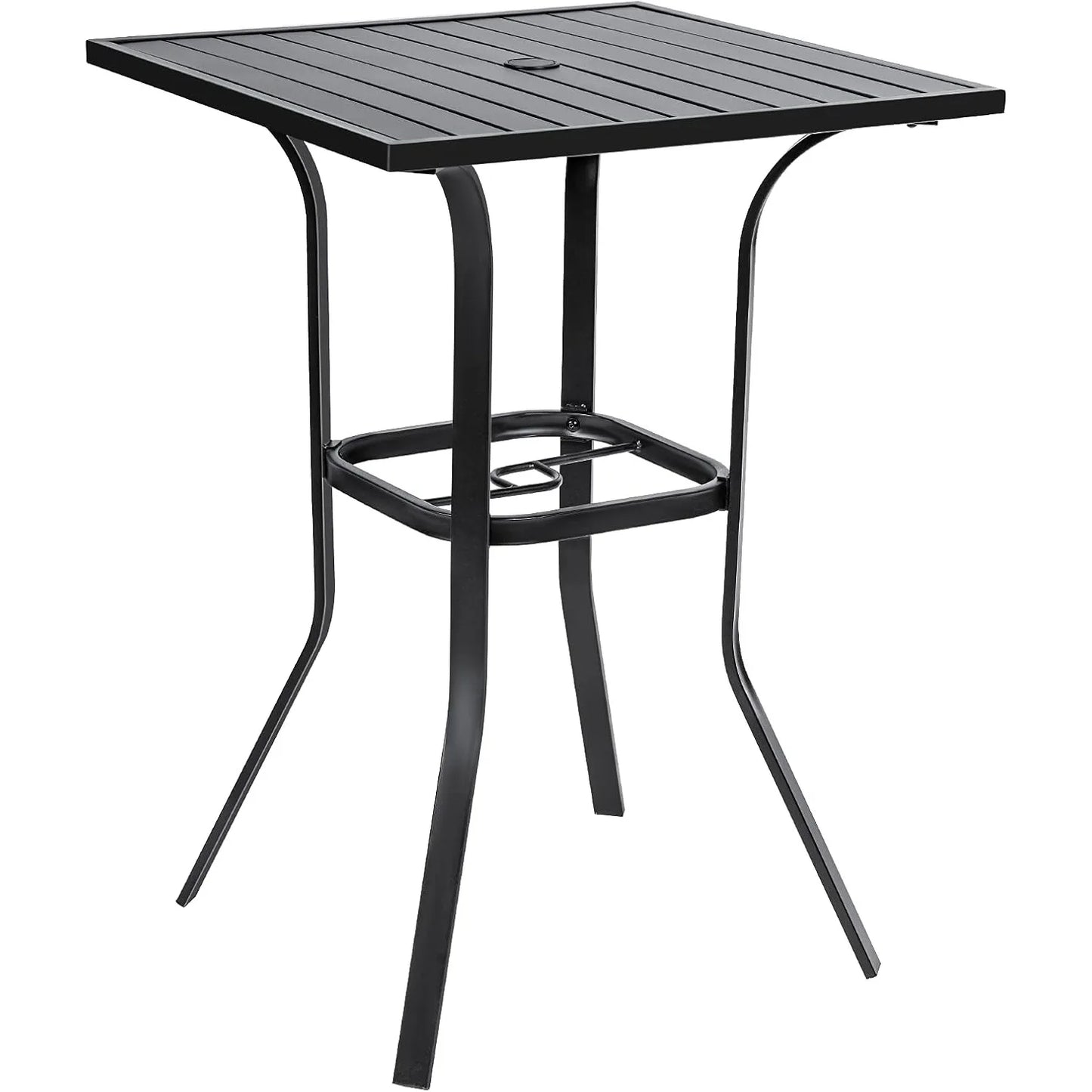 39" High Outdoor Bistro Table with Umbrella Hole