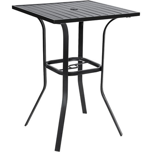 39" High Outdoor Bistro Table with Umbrella Hole