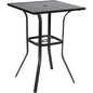 39" High Outdoor Bistro Table with Umbrella Hole