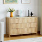 4 to 8-Drawer Fluted Double Dressers