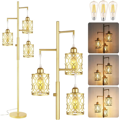 68" Dimmable Farmhouse Floor Lamps
