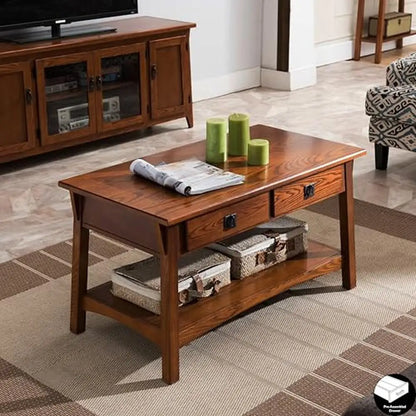Solid Wood Mission Coffee Table