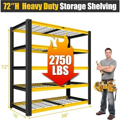 72"-H Heavy Duty Storage Shelves