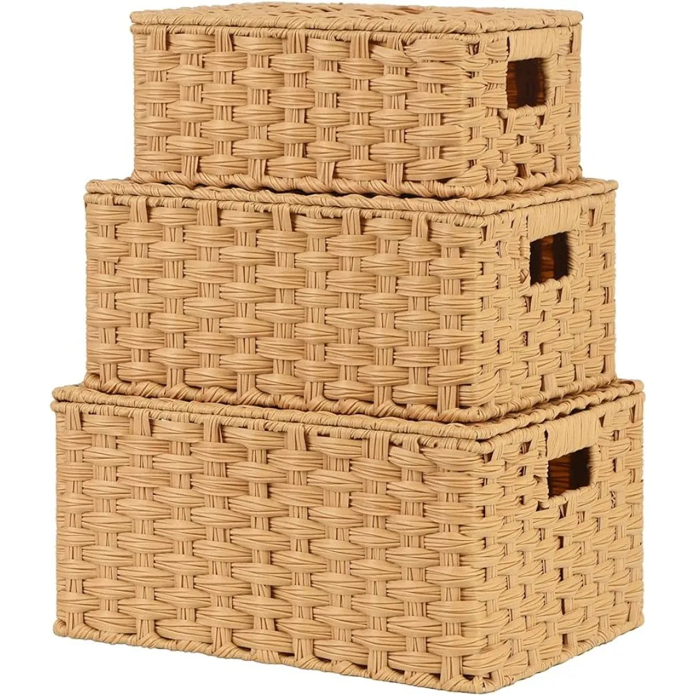 3 Set Storage Basket with Lid