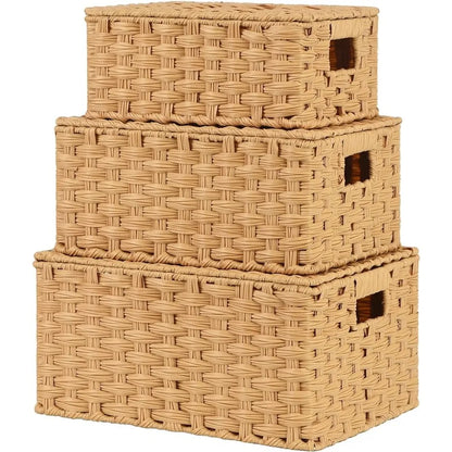 3 Set Storage Basket with Lid