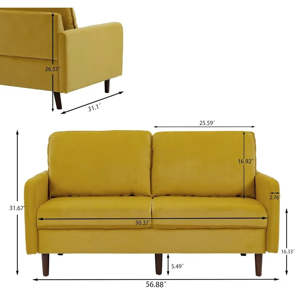 Sofa with 2 Seats W/Armrest