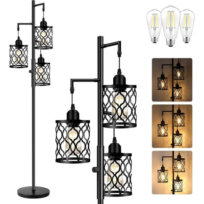 68" Dimmable Farmhouse Floor Lamps