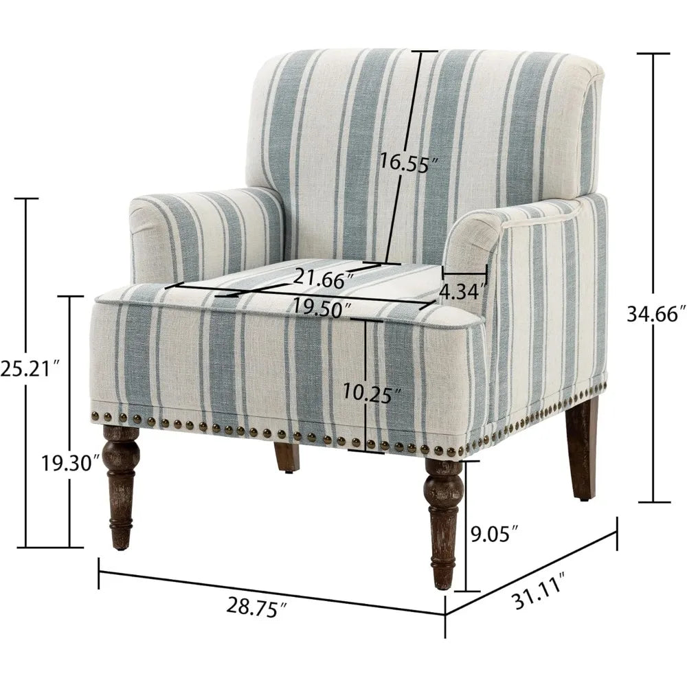 Stripe Accent Chairs