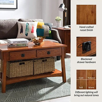 Solid Wood Mission Coffee Table