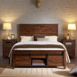 Full-Queen-King Farmhouse Wood Storage Beds