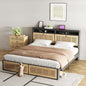 Queen-Boho Rattan Bed Frame