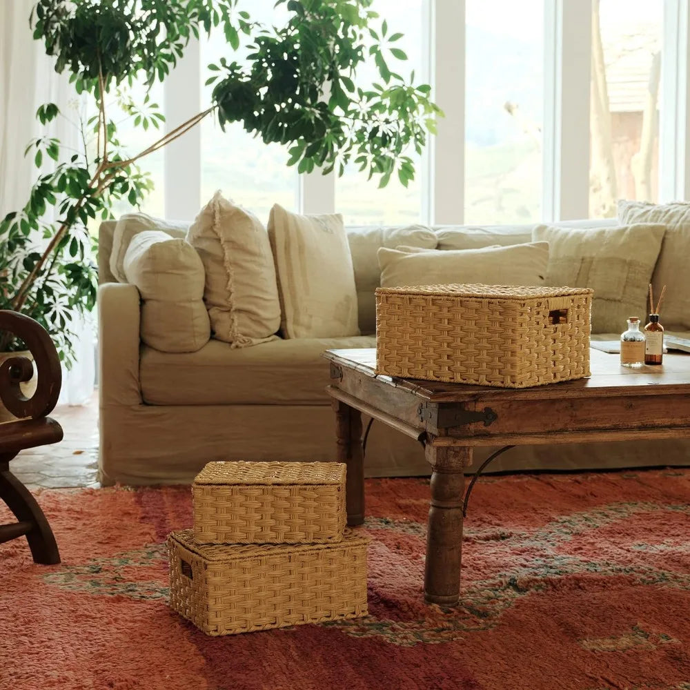 3 Set Storage Basket with Lid
