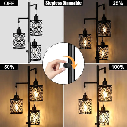 68" Dimmable Farmhouse Floor Lamps