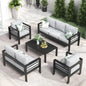 4 or 5 Pc-Patio Sectional Furniture With Fire Pit Table or Coffee Table