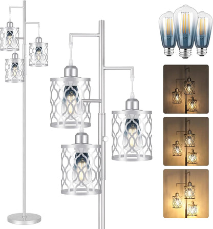 68" Dimmable Farmhouse Floor Lamps