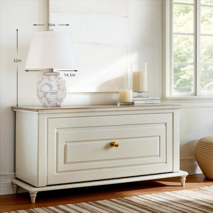 22'' Rustic Ceramic Table Lamp