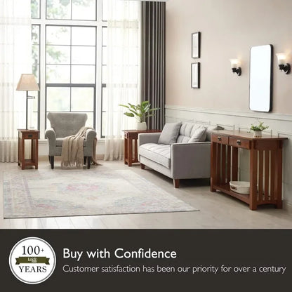Solid Wood Mission Console Table