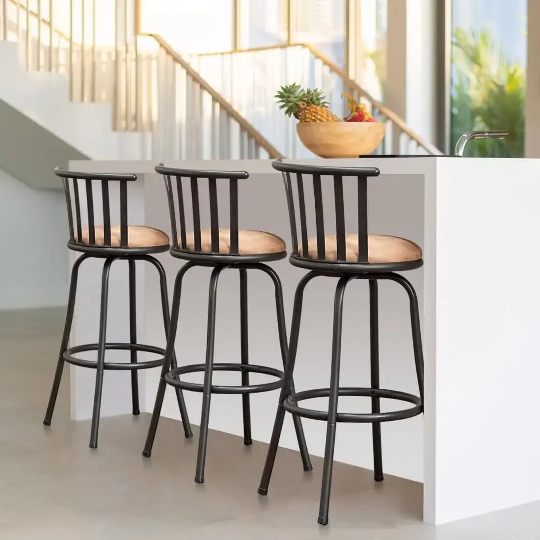 Set of 3-29" Swivel Counter Stools