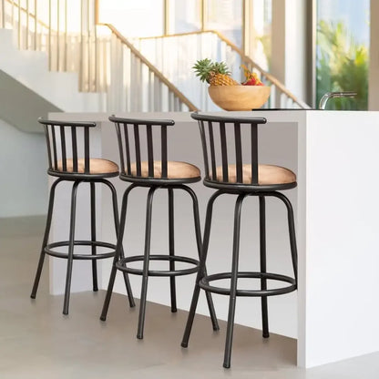 Set of 3-29" Swivel Counter Stools