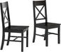 Set of 2 Farmhouse Wood Kitchen Chairs
