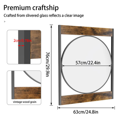 24.8x29.9" Wall Mirror