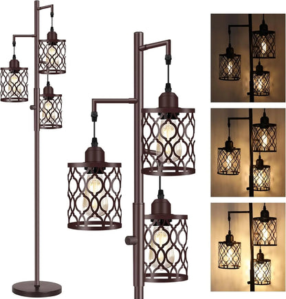 68" Dimmable Farmhouse Floor Lamps