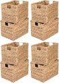 8 Pack Hyacinth Wicker Baskets